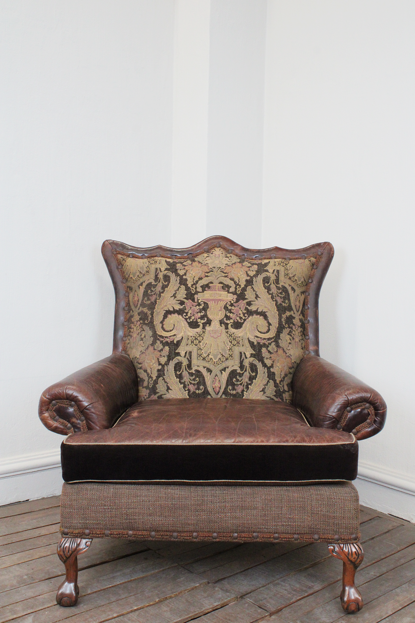 sillon vintage de piel