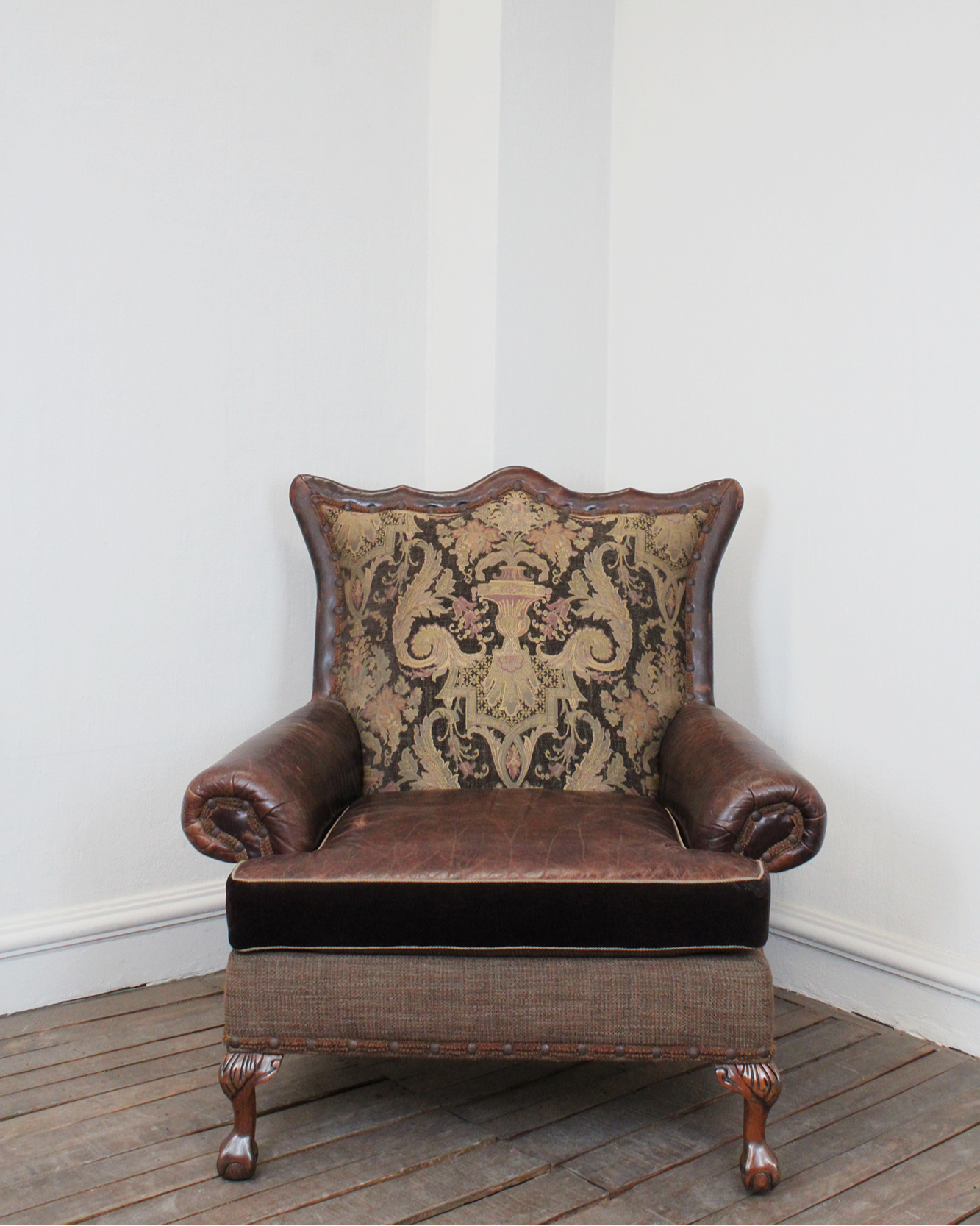 sillon vintage de piel