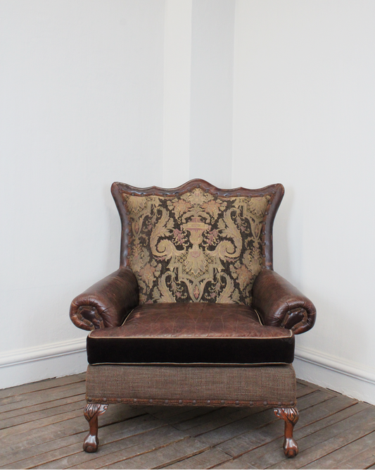 sillon vintage de piel