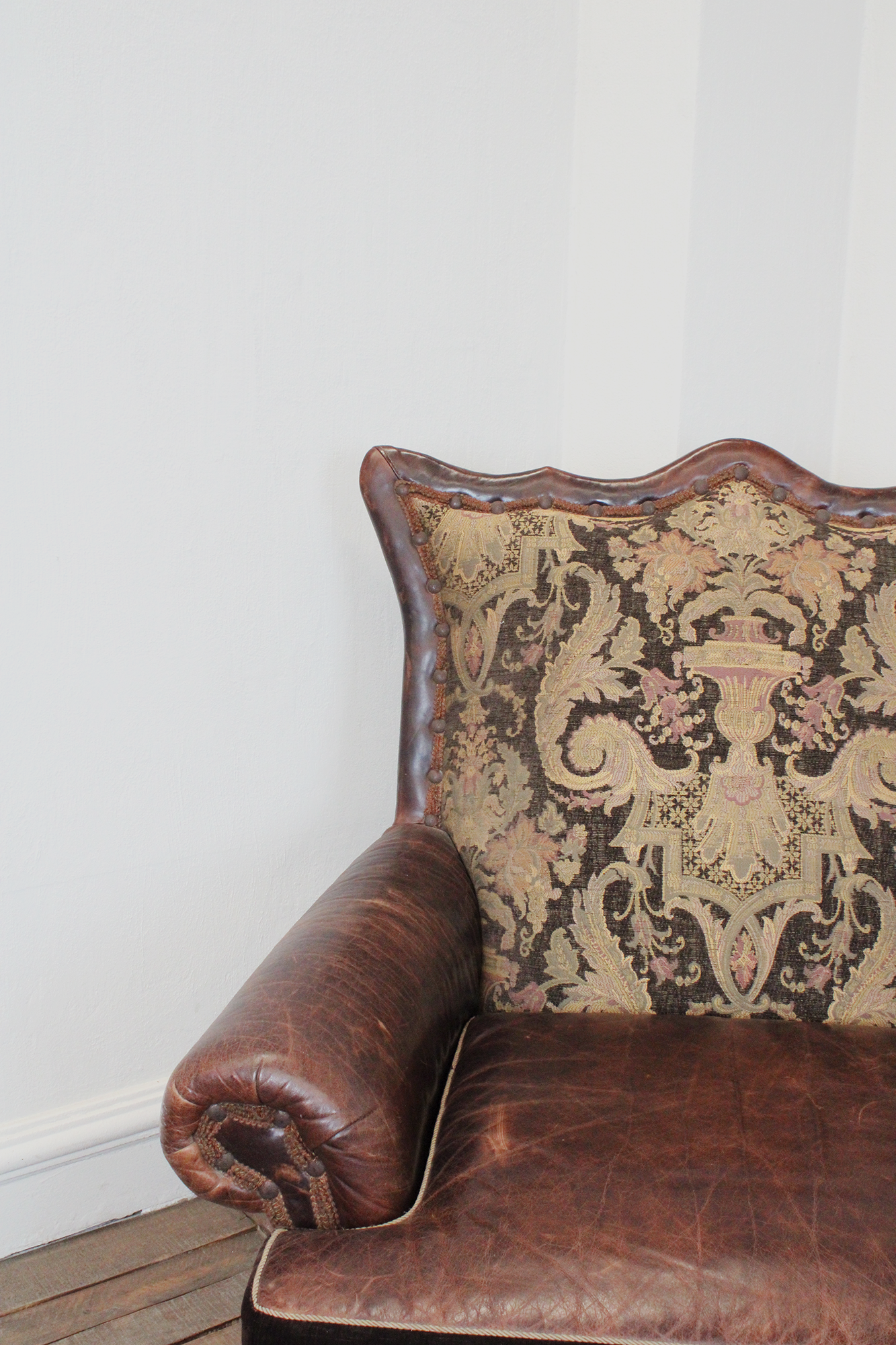 sillon vintage de piel