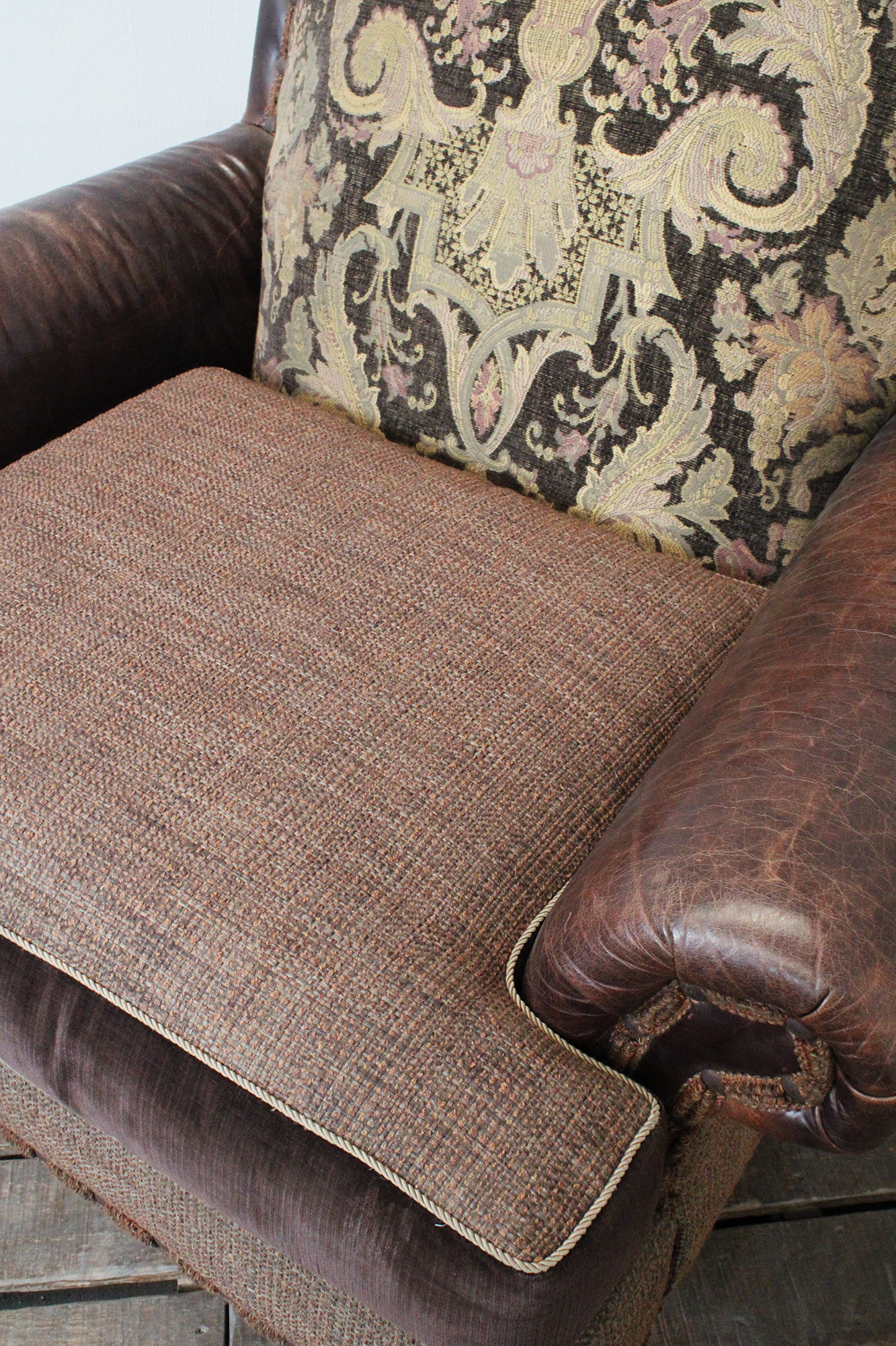 sillon vintage de piel