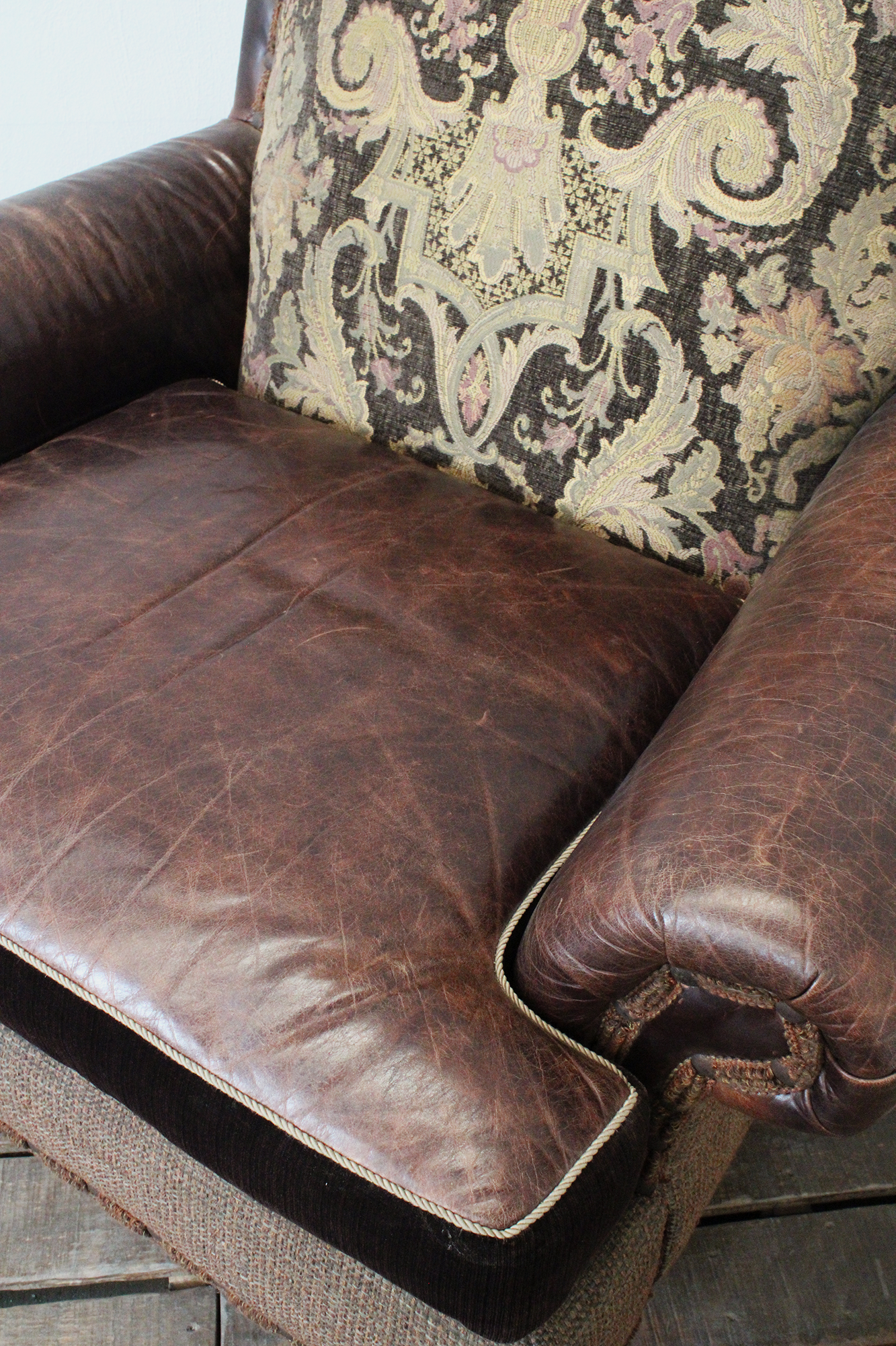 sillon vintage de piel