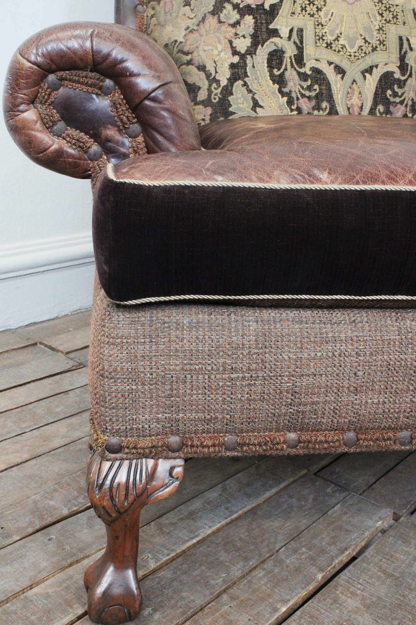 sillon vintage de piel